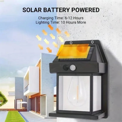 Wireless solar LED wall light motion sensor automatic