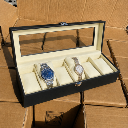Watch & Jewellery Organizer Box | Premium Leather | 3 to 24 Grid Options