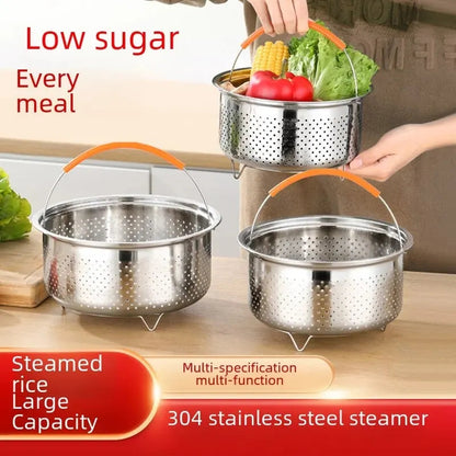 Stainless Steel Steamer And Frying Basket. Myle Cart