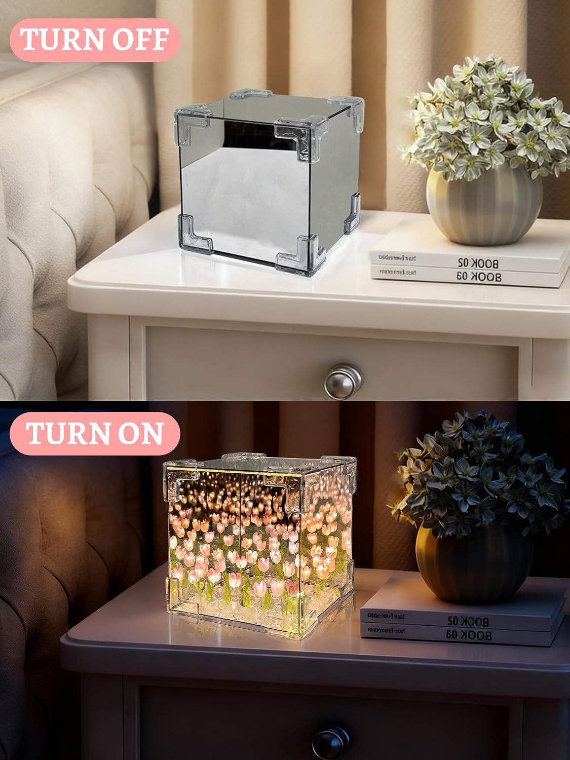Beautiful led 3D Tulip led lamp
