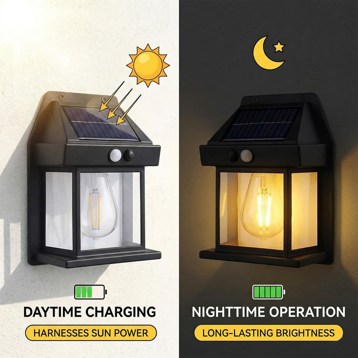 LED Rechargeable Solar Bulb Lamp — Camping, Load Shedding & Home Use