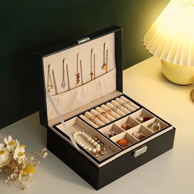 Best quality wooden jewelry boxes. Dustfree jewelry organizer with high quality faux leather.