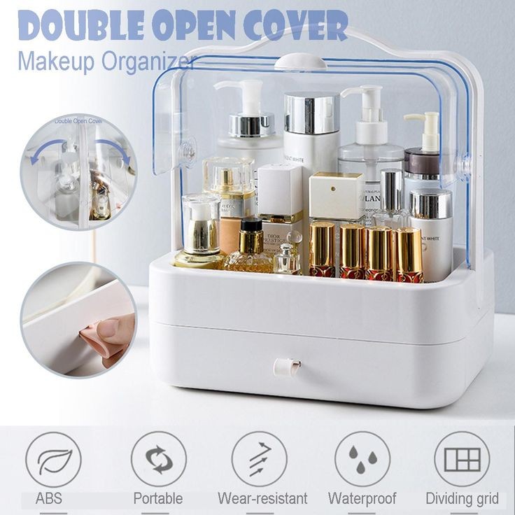 Double Door Cosmetics Organizer