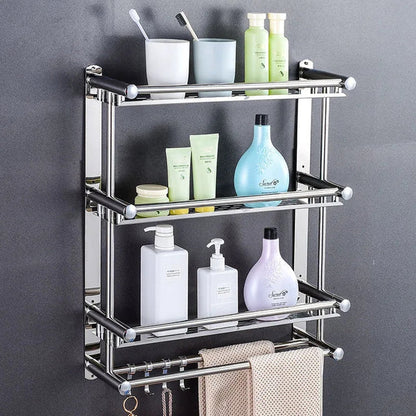 Multipurpose 3 Layer Steel Shelf Rack Myle Cart