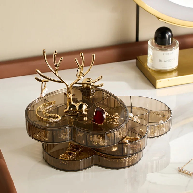 Rotatable Heart shaped Jewelry Organizer