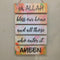 Home entrance dua - wall decoration quotes