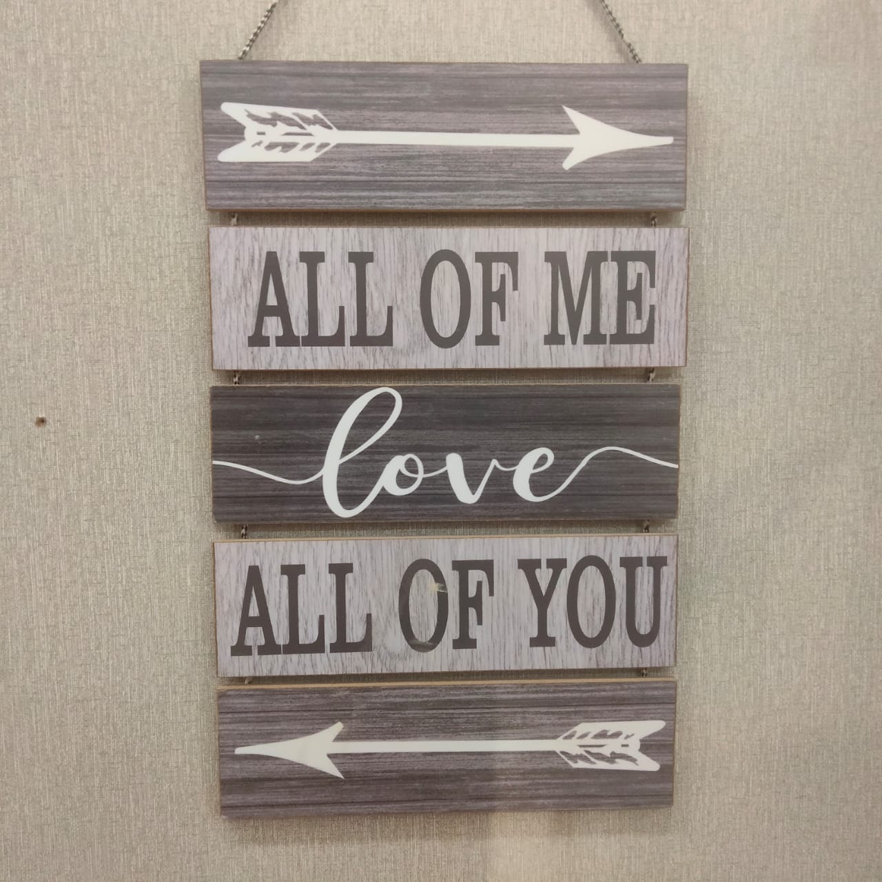 Love 5 step wooden hanging- wall decoration quotes