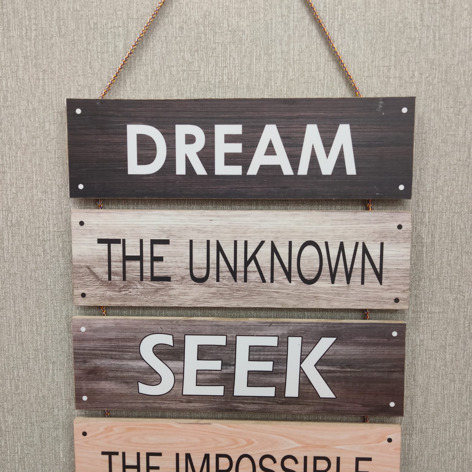 Dream big Motivational wall hanging - wall decoration quotes