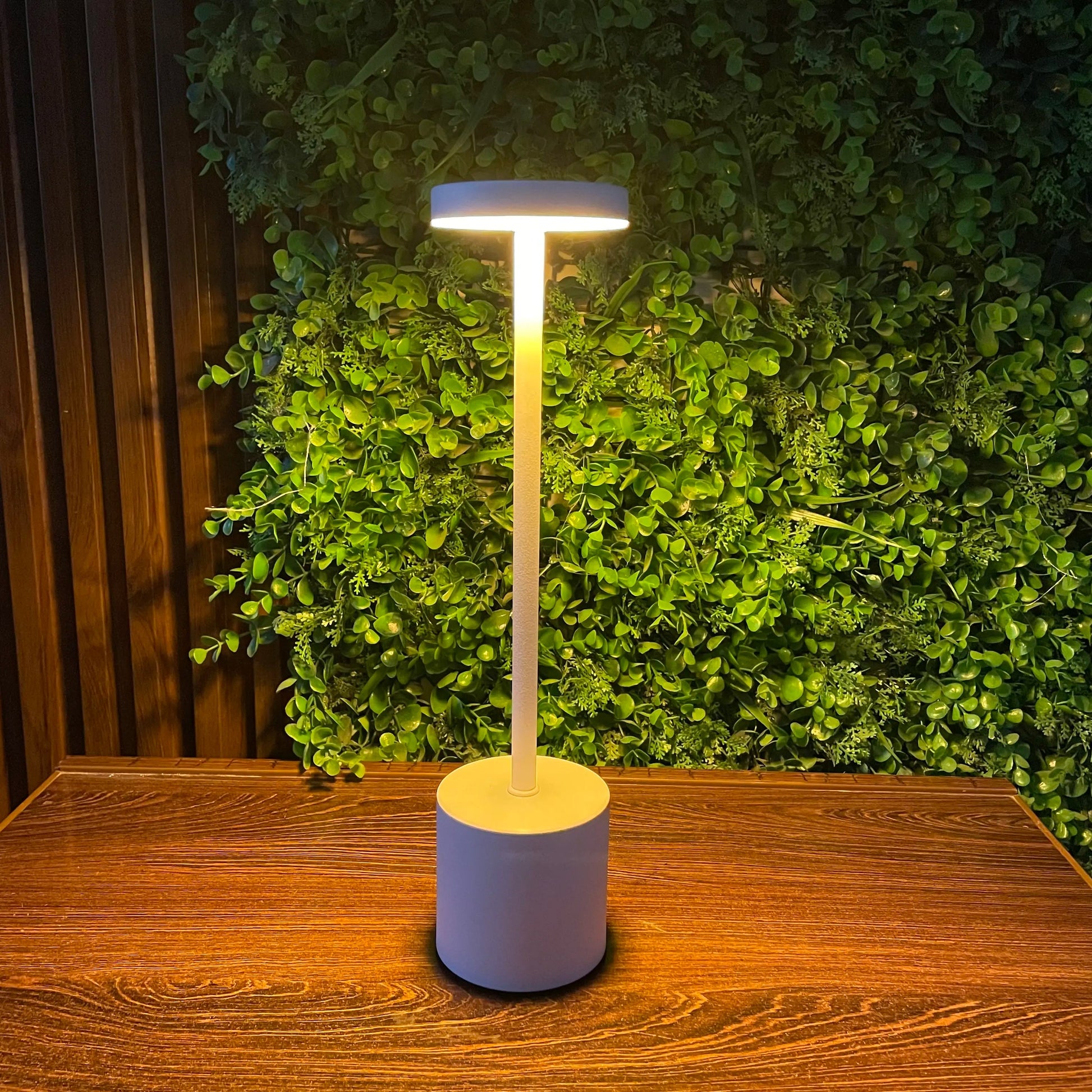 Premium metal touch lamp USB-C rechargeable ambient light for bedroom and office