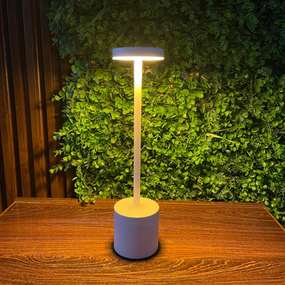 Premium metal touch lamp USB-C rechargeable ambient light for bedroom and office