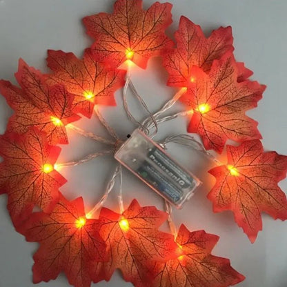 Led maple leaf light string Myle Cart