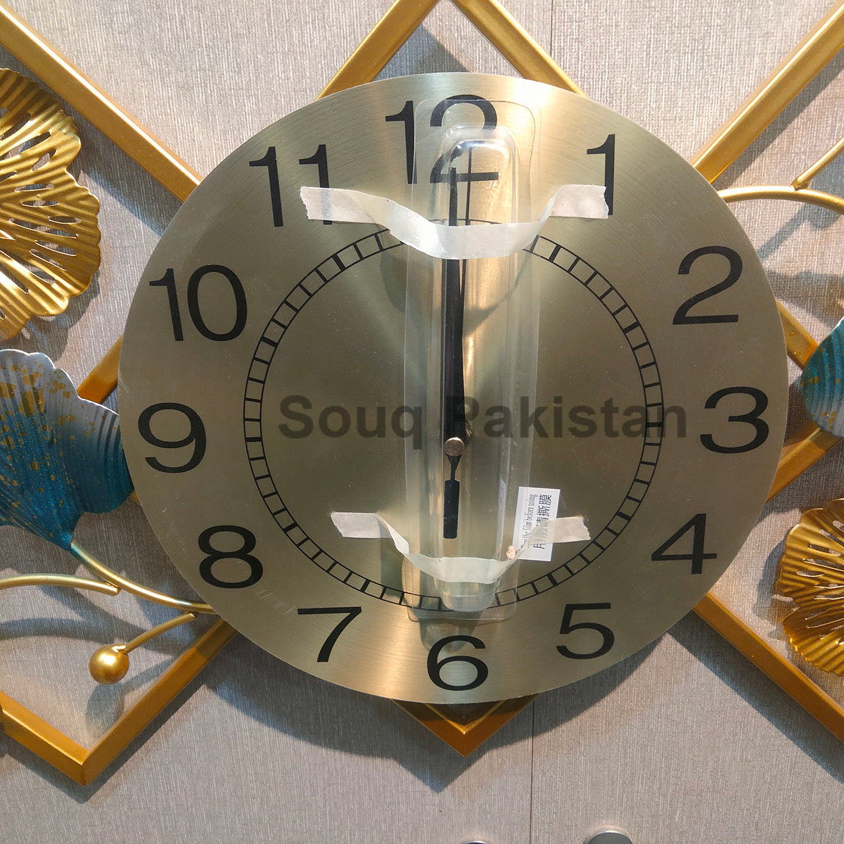 Wall Ornament imported metallic clock Myle Cart