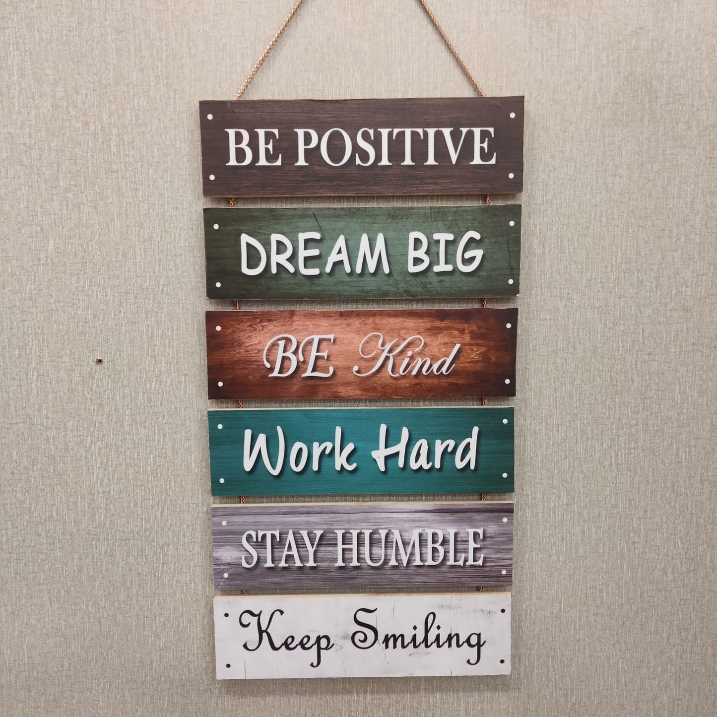 Be positive and dream big multi hanging quotes - wall decoration quotes