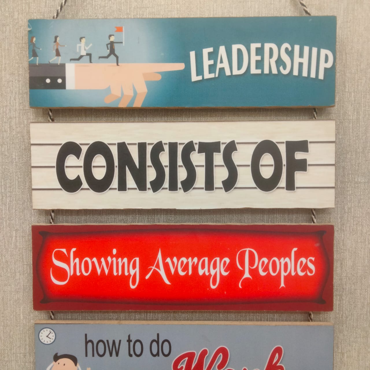 Leadership hanging- wall decoration quotes