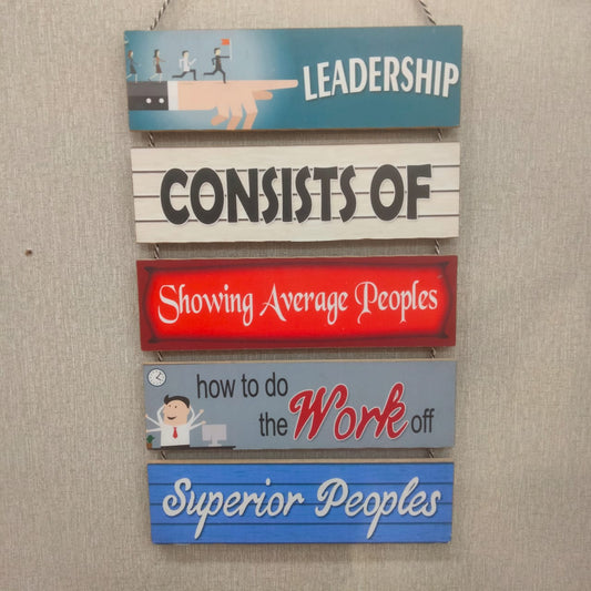 Leadership hanging- wall decoration quotes