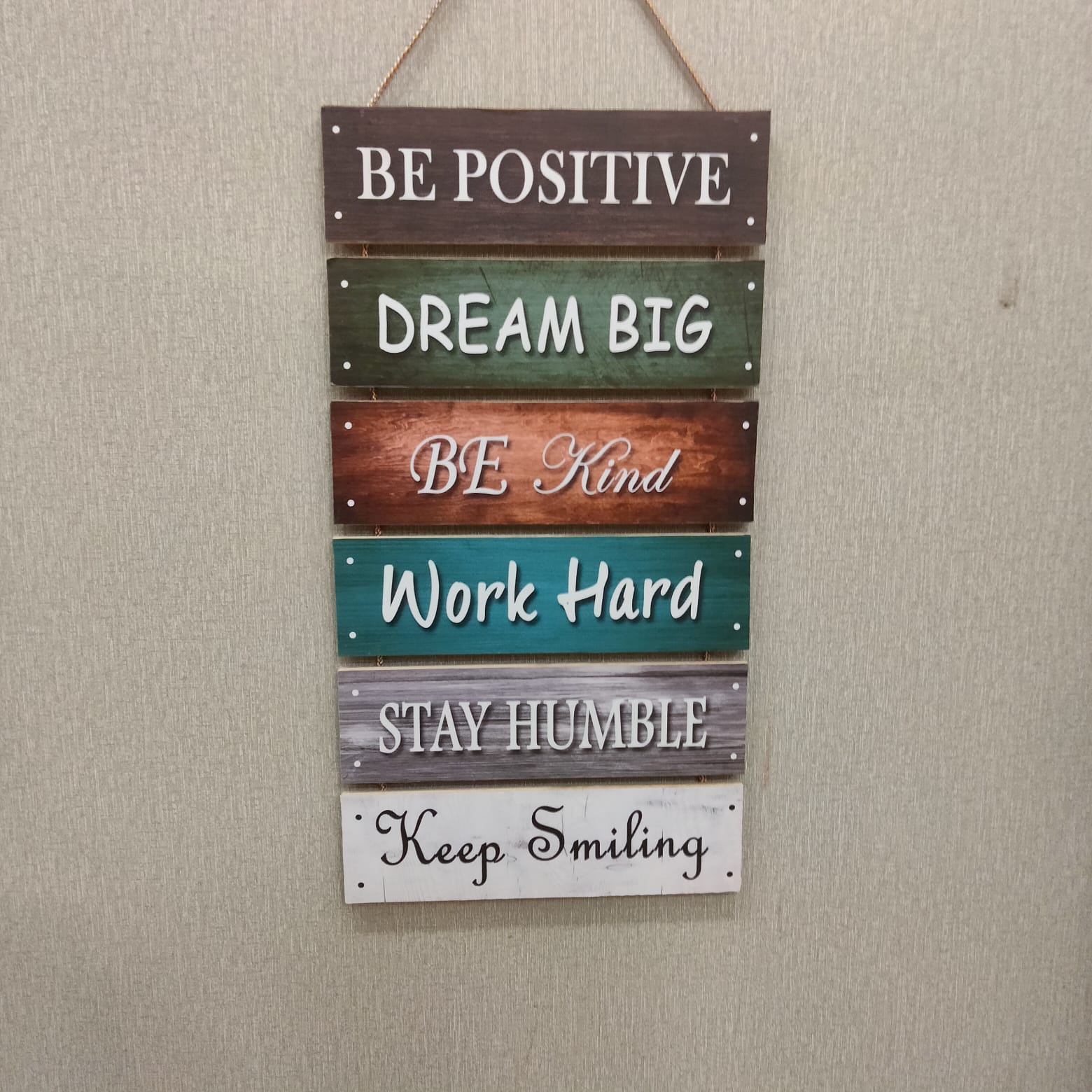 Be positive and dream big multi hanging quotes - wall decoration quotes