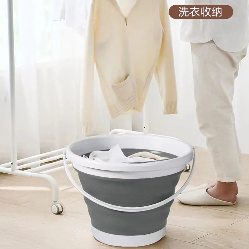 Foldable bucket 10 liter capacity. Myle Cart