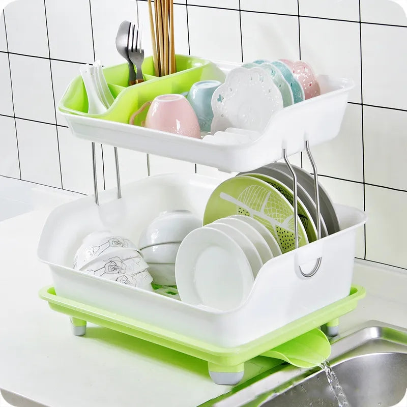 Two layer dish draining rack Myle Cart