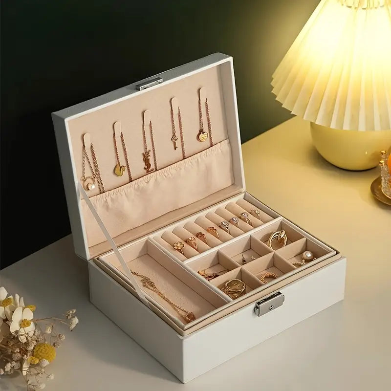 Best quality wooden jewelry boxes. Dustfree jewelry organizer with high quality faux leather.