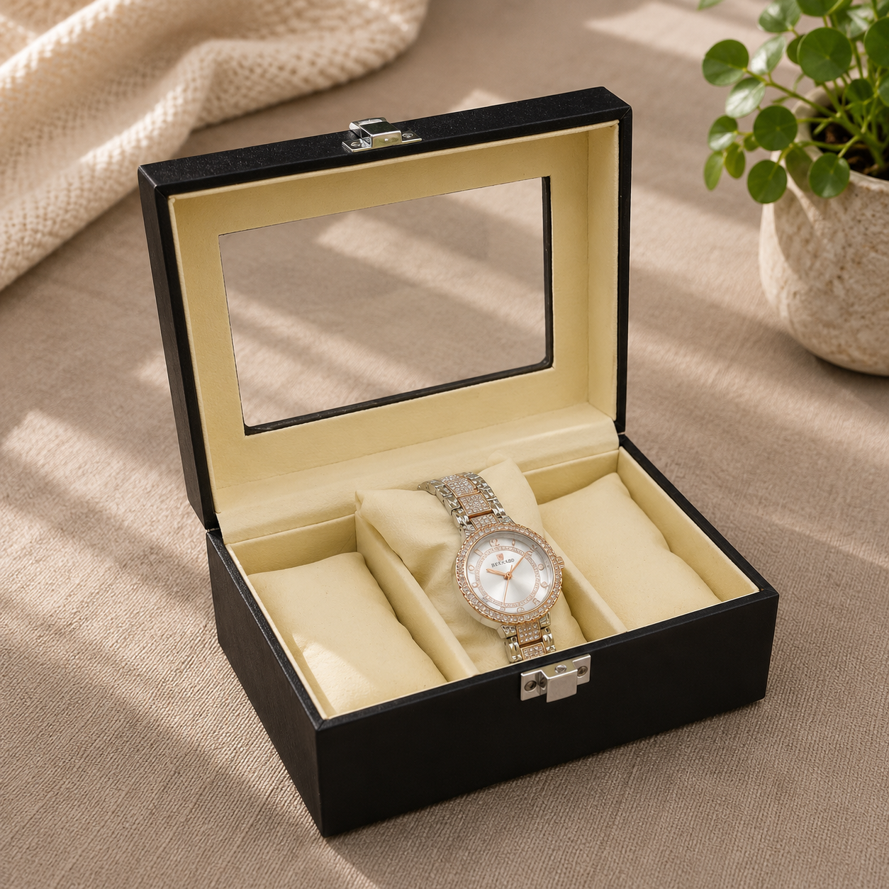 Watch & Jewellery Organizer Box | Premium Leather | 3 to 24 Grid Options