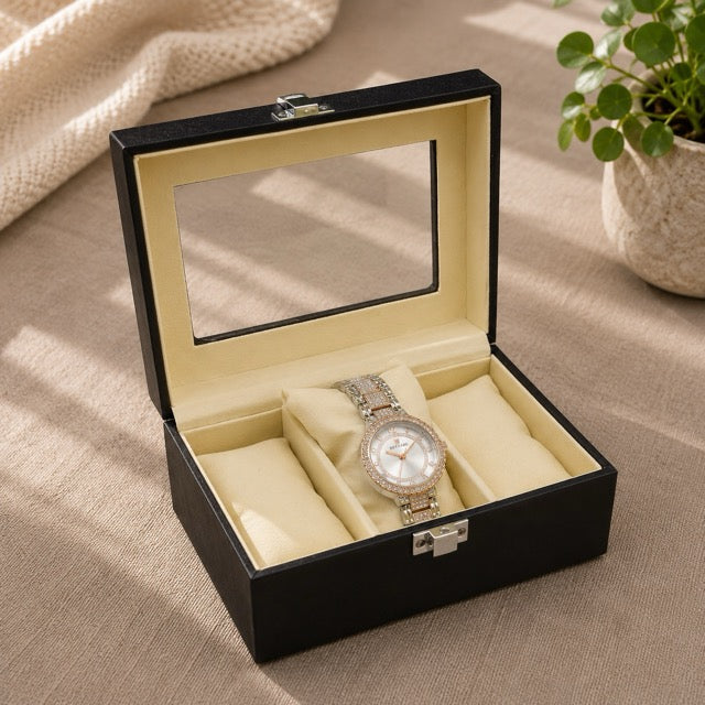 Watch & Jewellery Organizer Box | Premium Leather | 3 to 24 Grid Options