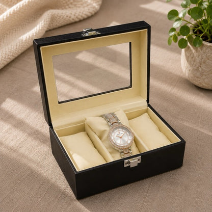 Watch & Jewellery Organizer Box | Premium Leather | 3 to 24 Grid Options