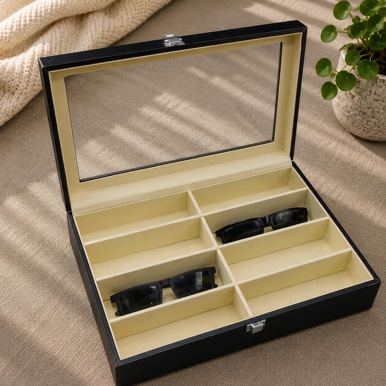 Watch & Jewellery Organizer Box | Premium Leather | 3 to 24 Grid Options