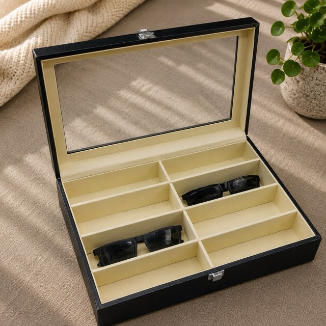 Watch & Jewellery Organizer Box | Premium Leather | 3 to 24 Grid Options