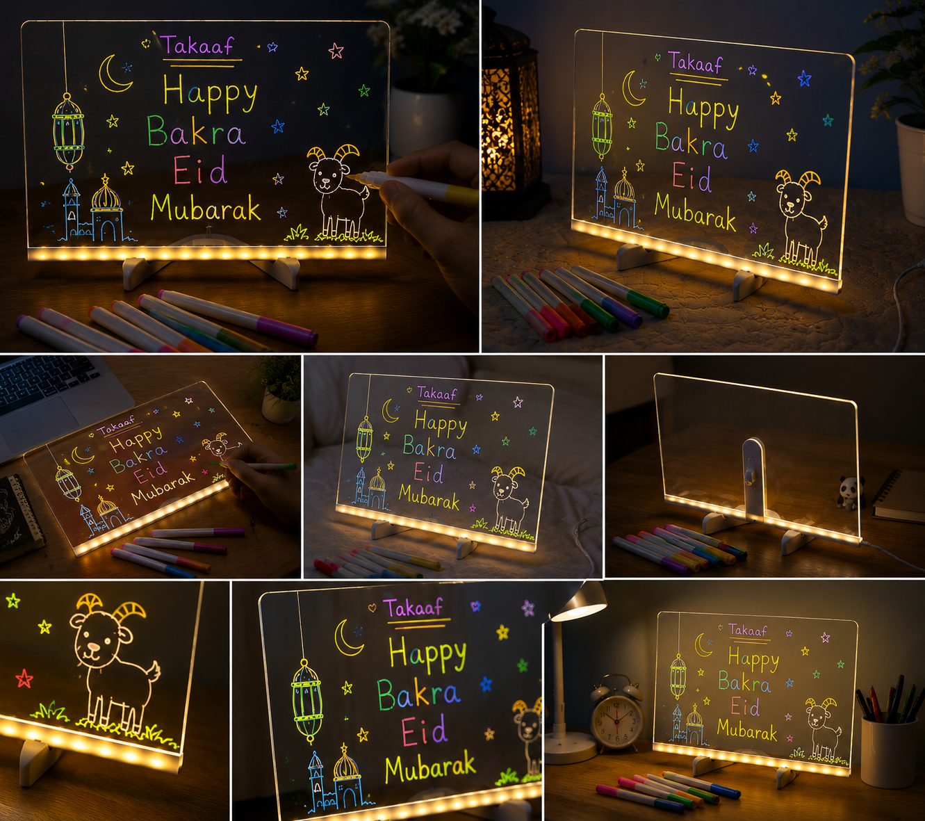 GlowBoard™ Acrylic LED Planner & Message Board