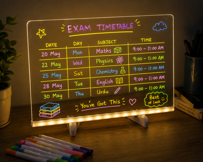 GlowBoard™ Acrylic LED Planner & Message Board