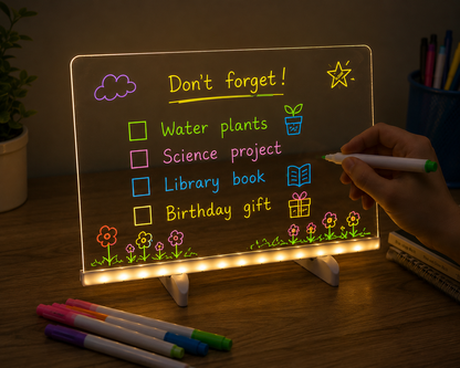 GlowBoard™ Acrylic LED Planner & Message Board