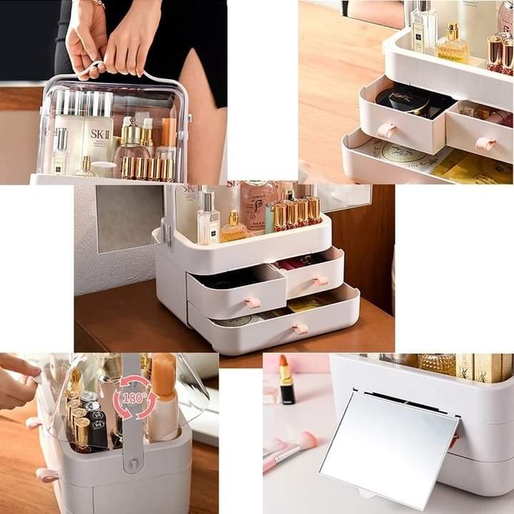 Cosmetic And Jewelry Organizer With Drawers At The Bottom Myle Cart