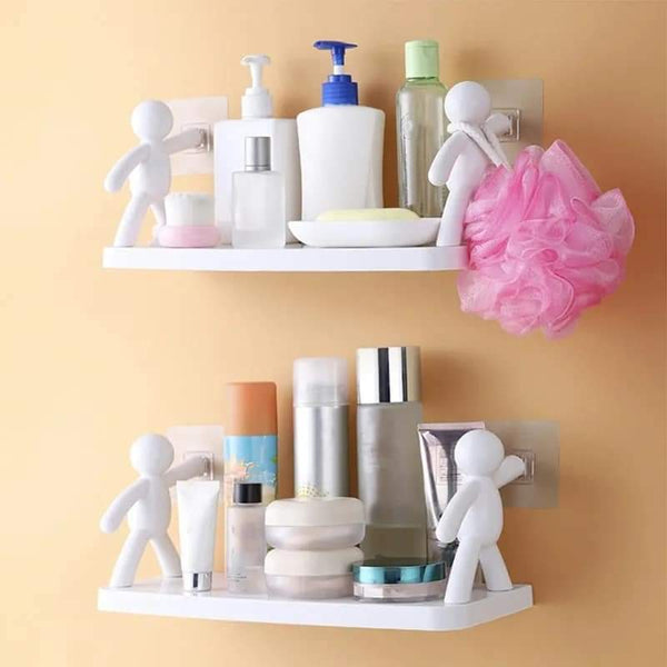 Wall Mounted man holding multipurpose organizer Myle Cart