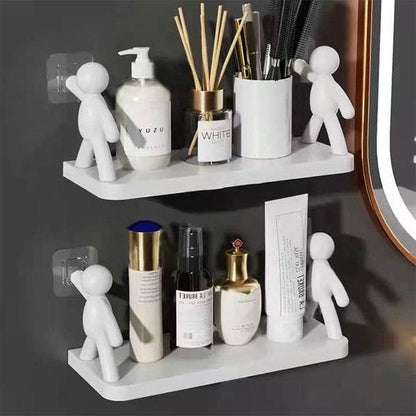 Wall Mounted man holding multipurpose organizer Myle Cart