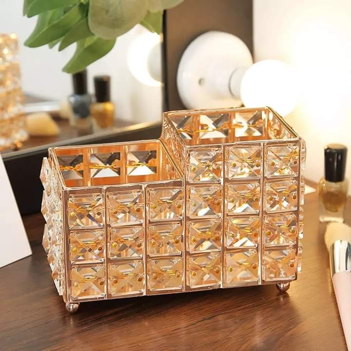 Nordic 2 In 1 Crystal Makeup Brush Holder