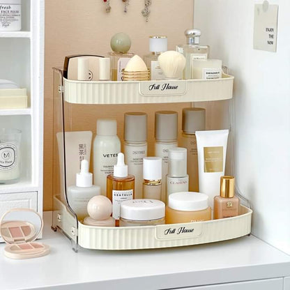 Luxury Desktop Skincare And Cosmetics Storage Organizer