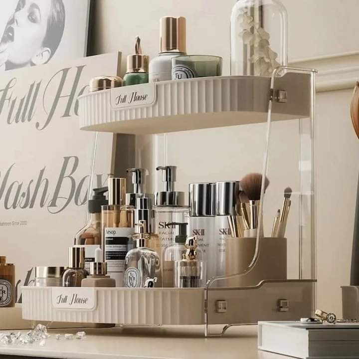 Luxury Desktop Skincare And Cosmetics Storage Organizer