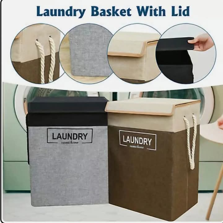 Premium Quality Laundry Basket With Lid