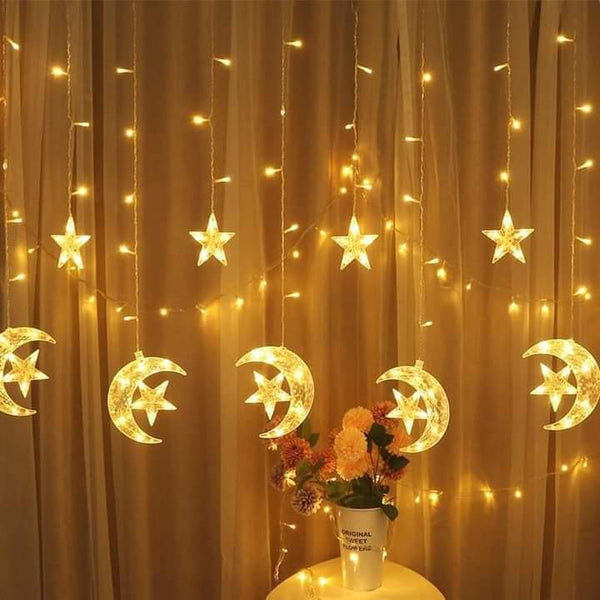 Crescent Moon Curtain Lights 10ft curtain light Myle Cart