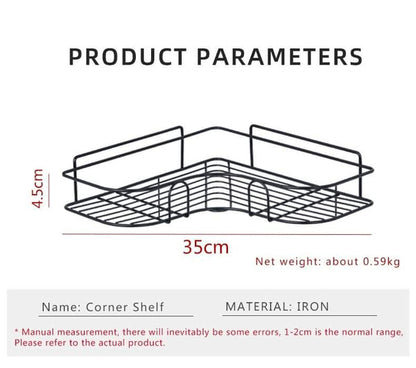Wall corner shelf for bathroom and kitchen Myle Cart