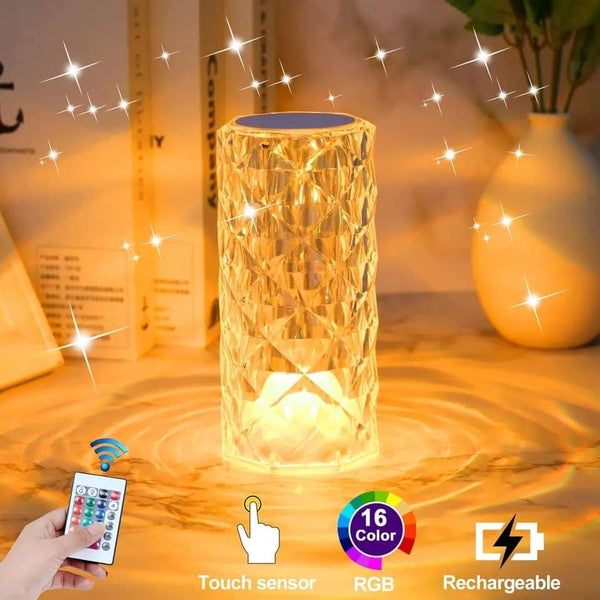 Crystal mutli color changing lamp Myle Cart