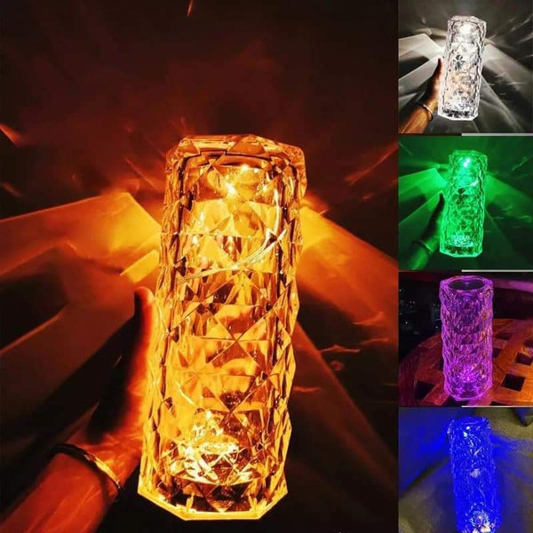 Crystal mutli color changing lamp Myle Cart