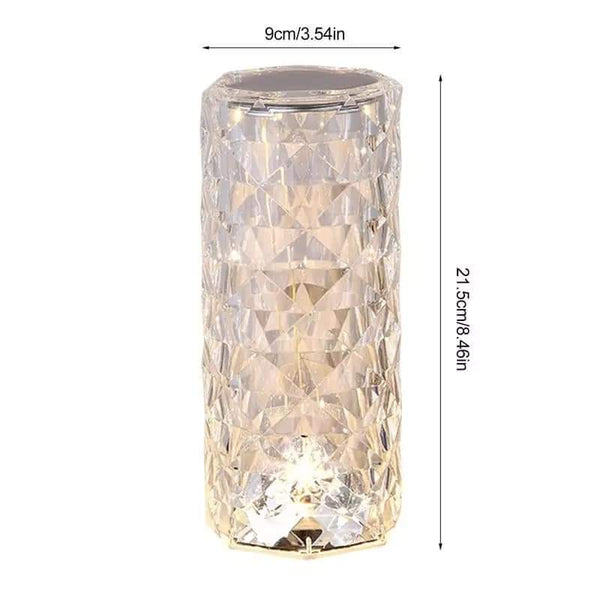 Crystal mutli color changing lamp Myle Cart