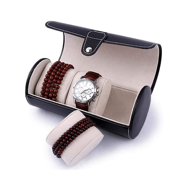 Pu leather 3 grid watch pouch Myle Cart