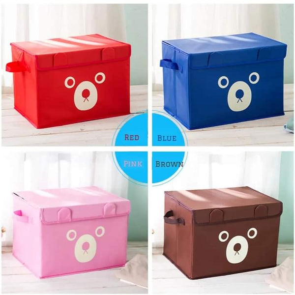 Cloth Cartoon Bear Storage Box Myle Cart