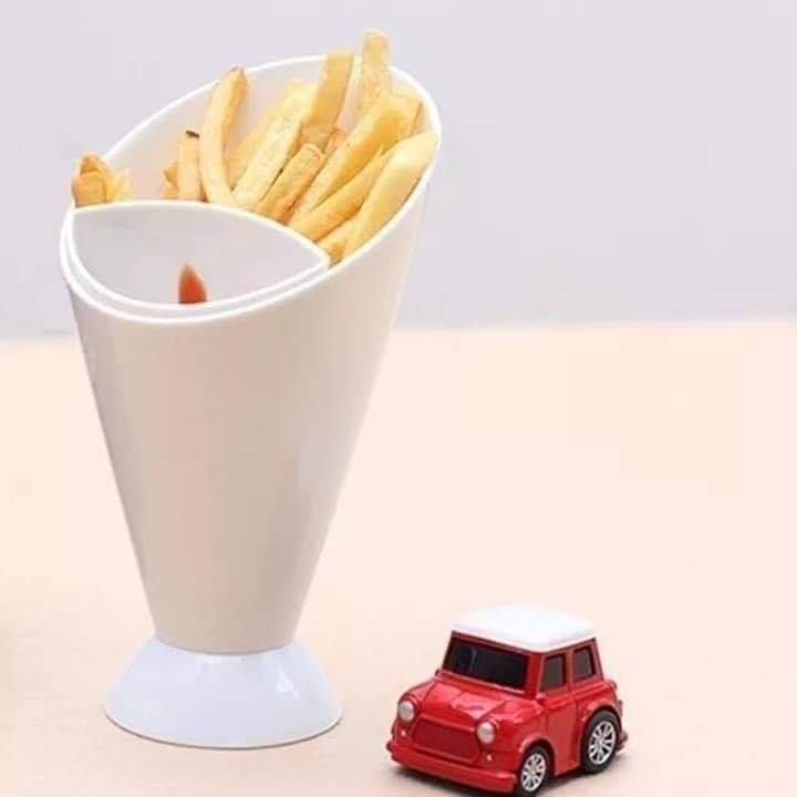 Fries cone holder with dipping cup Myle Cart