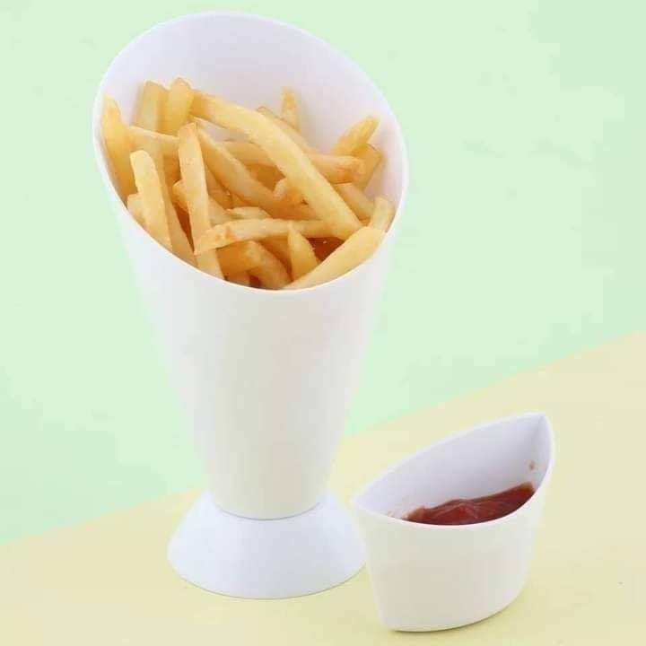 Fries cone holder with dipping cup Myle Cart