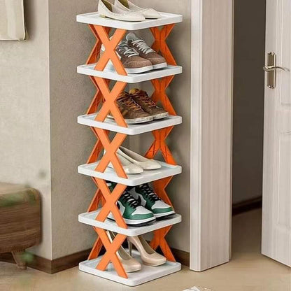 Foldable Zig zag shoe rack in 6 layers Myle Cart