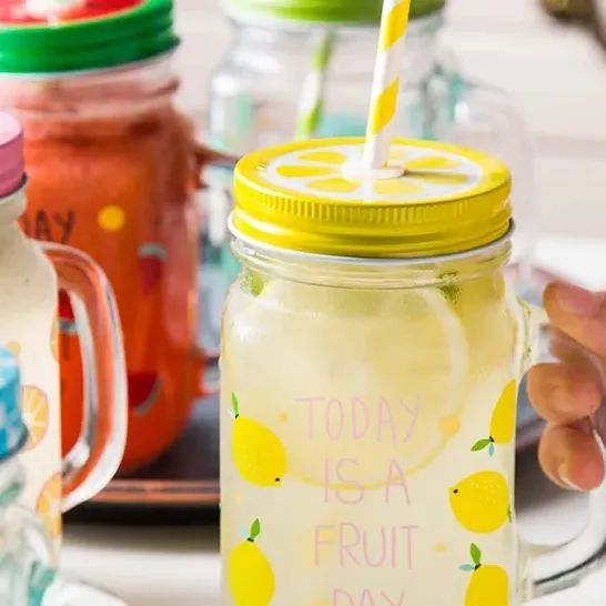 Mason jars in fruit theme Myle Cart