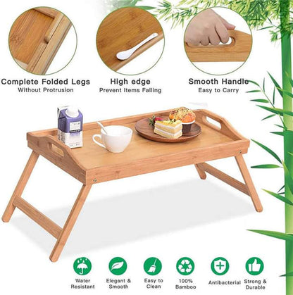 2 in 1 bamboo tray table Myle Cart